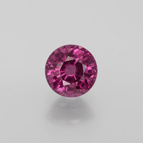 Granato rodolite naturale rosso da 1,15 ct, taglio rotondo, VS