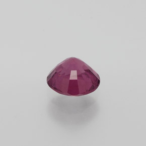Granato rodolite rosso lampone naturale da 1,11 ct, taglio rotondo, VS