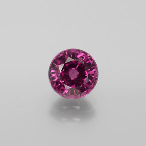Granato rodolite naturale rosso da 1,21 ct, taglio rotondo, VS