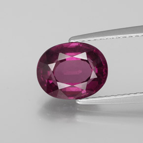 Granato rodolite naturale rosso da 2,74 ct, taglio ovale, VS