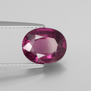 Granato rodolite naturale rosso da 2,74 ct, taglio ovale, VS