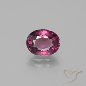 Granato rodolite Viola medio-scuro naturale da 2.19 ct, Ovale, VS