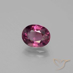 Granato rodolite Viola medio-scuro naturale da 2.19 ct, Ovale, VS