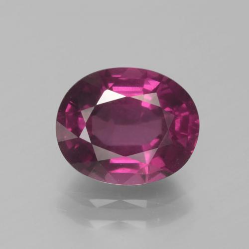 Granato rodolite naturale porpora da 2,70 ct, taglio ovale, VS