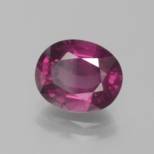 Granato rodolite naturale porpora da 2,70 ct, taglio ovale, VS