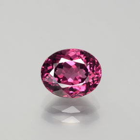 Granato rodolite naturale rosso da 2,36 ct, taglio ovale, VVS-VS