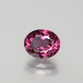 Granato rodolite naturale rosso da 2,36 ct, taglio ovale, VVS-VS