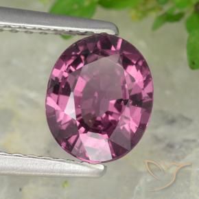 Granato rodolite naturale porpora da 1,38 ct, taglio ovale, VS