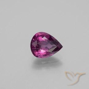 Granato rodolite Viola scuro naturale da 1.59 ct, Forma a pera, VS