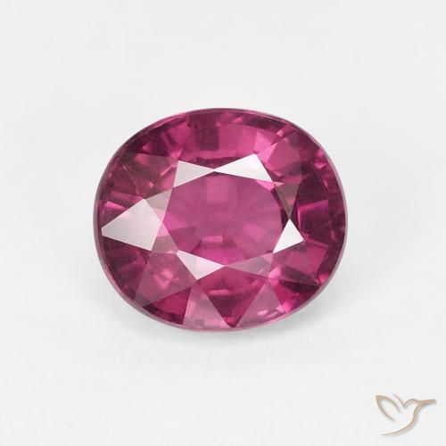 1.82ct Naturale Viola medio Granato rodolite, Ovale, VS