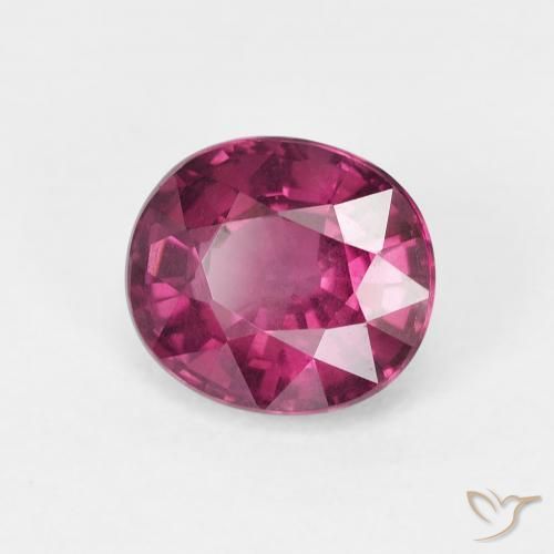 Granato rodolite Viola medio naturale da 1.82 ct, Ovale, VS