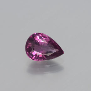 Granato Rodolite Rosso lampone naturale da 1.37 ct, Forma a pera, VS