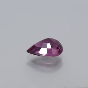 Granato Rodolite Rosso lampone naturale da 1.37 ct, Forma a pera, VS