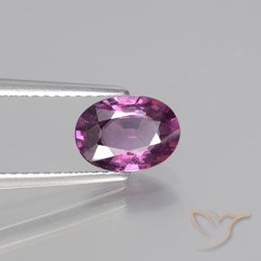 Granato rodolite Viola medio naturale da 1.38 ct, Ovale, VS