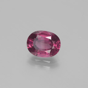 Granato Rodolite Rosa intenso Bacca Viola naturale da 1.98 ct, Taglio ovale, VS