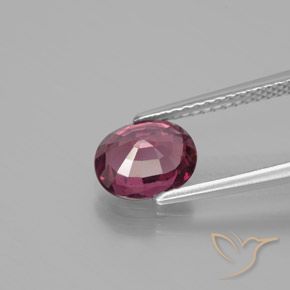 Granato rodolite Magenta-Rosa naturale da 1.64 ct, Ovale, VS