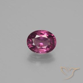 1.62ct Naturale Magenta-rosa intenso Deep Granato rodolite, Ovale, VS