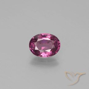 1.40ct Naturale Rosa intenso Bacca Viola Granato rodolite, Ovale, VS
