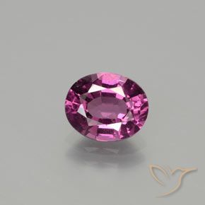 1.79ct Naturale Viola rossastro Granato rodolite, Ovale, VS