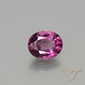Granato rodolite Viola rossastro naturale da 1.79 ct, Ovale, VS