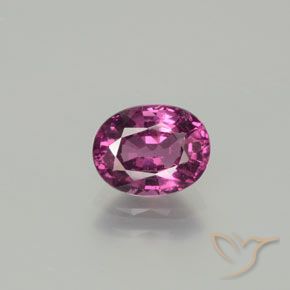 1.48ct Naturale Viola scuro Granato rodolite, Ovale, VS
