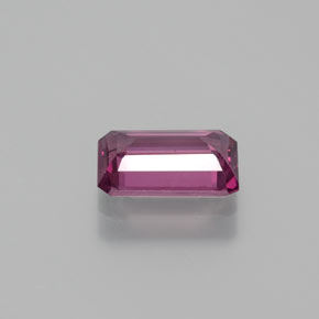 Granato rodolite naturale rosso da 1,49 ct, taglio smeraldo, VS