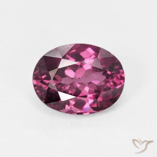 1.92ct Naturale Viola scuro Granato rodolite, Ovale, VS