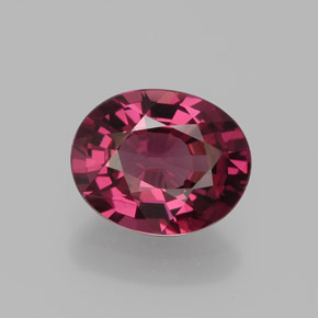 Granato rodolite naturale rosso da 2,05 ct, taglio ovale, VVS-VS