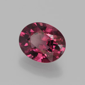 Granato rodolite naturale rosso da 2,05 ct, taglio ovale, VVS-VS
