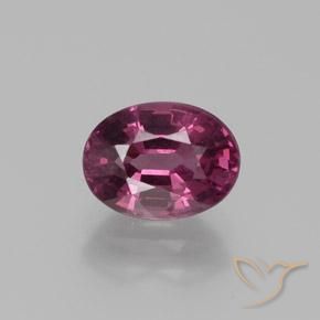 1.87ct Naturale Rosso lampone Granato rodolite, Ovale, VS