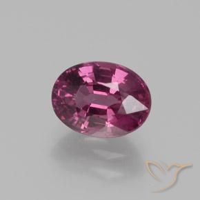 Granato rodolite Rosso lampone naturale da 1.87 ct, Ovale, VS