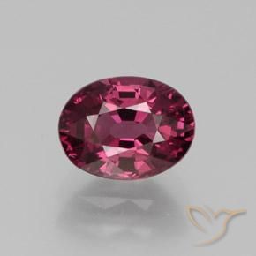 Granato rodolite naturale porpora da 1,64 ct, taglio ovale, VS