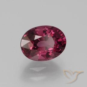 Granato rodolite naturale porpora da 1,64 ct, taglio ovale, VS