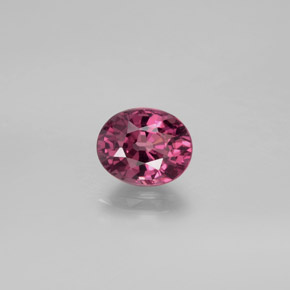 Granato rodolite naturale rosso da 1,52 ct, taglio ovale, VVS-VS