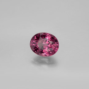 Granato rodolite naturale rosso da 1,52 ct, taglio ovale, VVS-VS