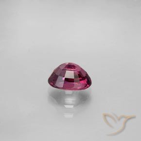 Granato Rodolite Viola intenso naturale da 1.42 ct, Taglio ovale, VVS-VS