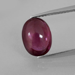 Granato Rodolite Rosso lampone naturale da 2.98 ct, Taglio ovale, Trasparente
