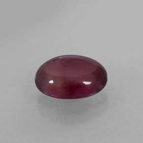 Granato Rodolite Rosso lampone naturale da 2.98 ct, Taglio ovale, Trasparente