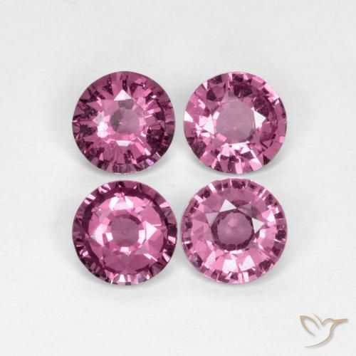 2.19ctw Naturale Viola medio-scuro Granato rodolite, Rotondo, VS