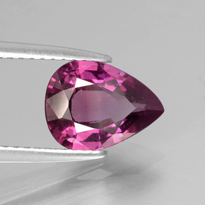 Granato Rodolite Rosso lampone naturale da 1.88 ct, Forma a pera, VS-SI