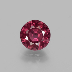 Granato rodolite naturale rosso da 2,06 ct, taglio rotondo, VS