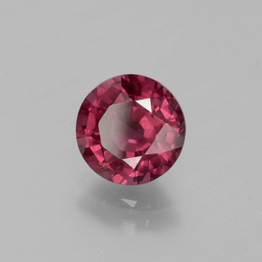 Granato rodolite naturale rosso da 2,06 ct, taglio rotondo, VS