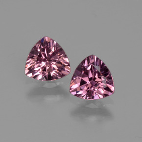 Granato rodolite naturale rosa da  ct, trillion, VVS-VS