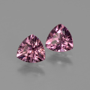 Granato rodolite naturale rosa da  ct, trillion, VVS-VS