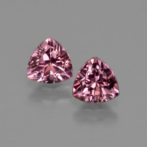 Granato rodolite naturale rosa da  ct, trillion, VS