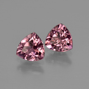 Granato rodolite naturale rosa da  ct, trillion, VS