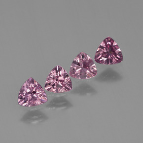 Granato rodolite naturale rosa da  ct, trillion, VS