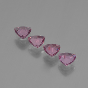 Granato rodolite naturale rosa da  ct, trillion, VS