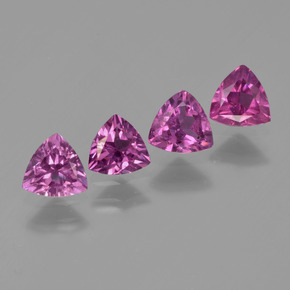 Granato rodolite naturale rosso da  ct, trillion, VS