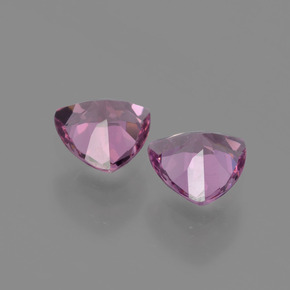 Granato rodolite naturale rosa da  ct, trillion, VS